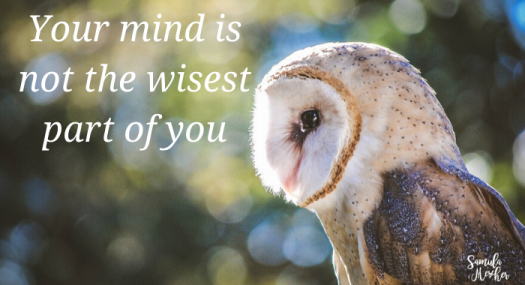 your mind is not the wisest part of you